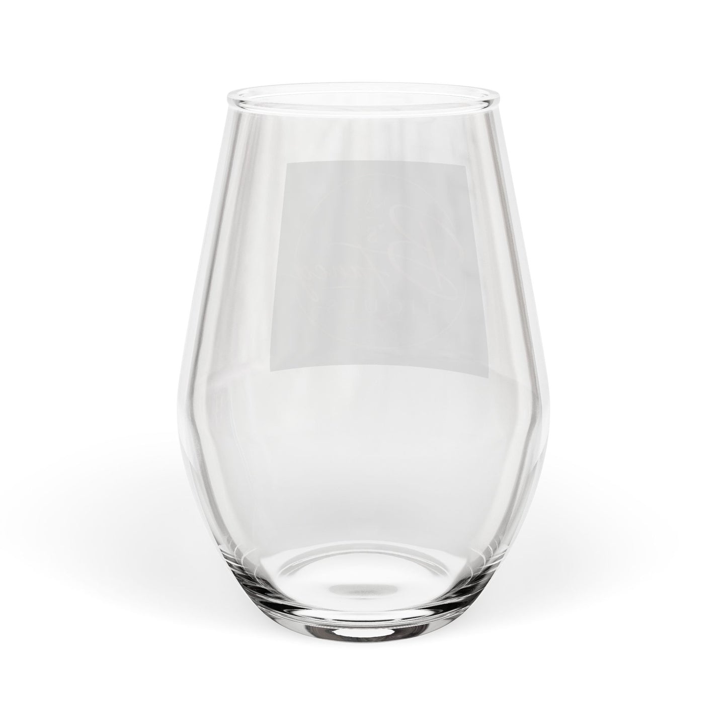 Stemless Wine Glass - 'B's Fancy Tiques' Logo 11.75oz