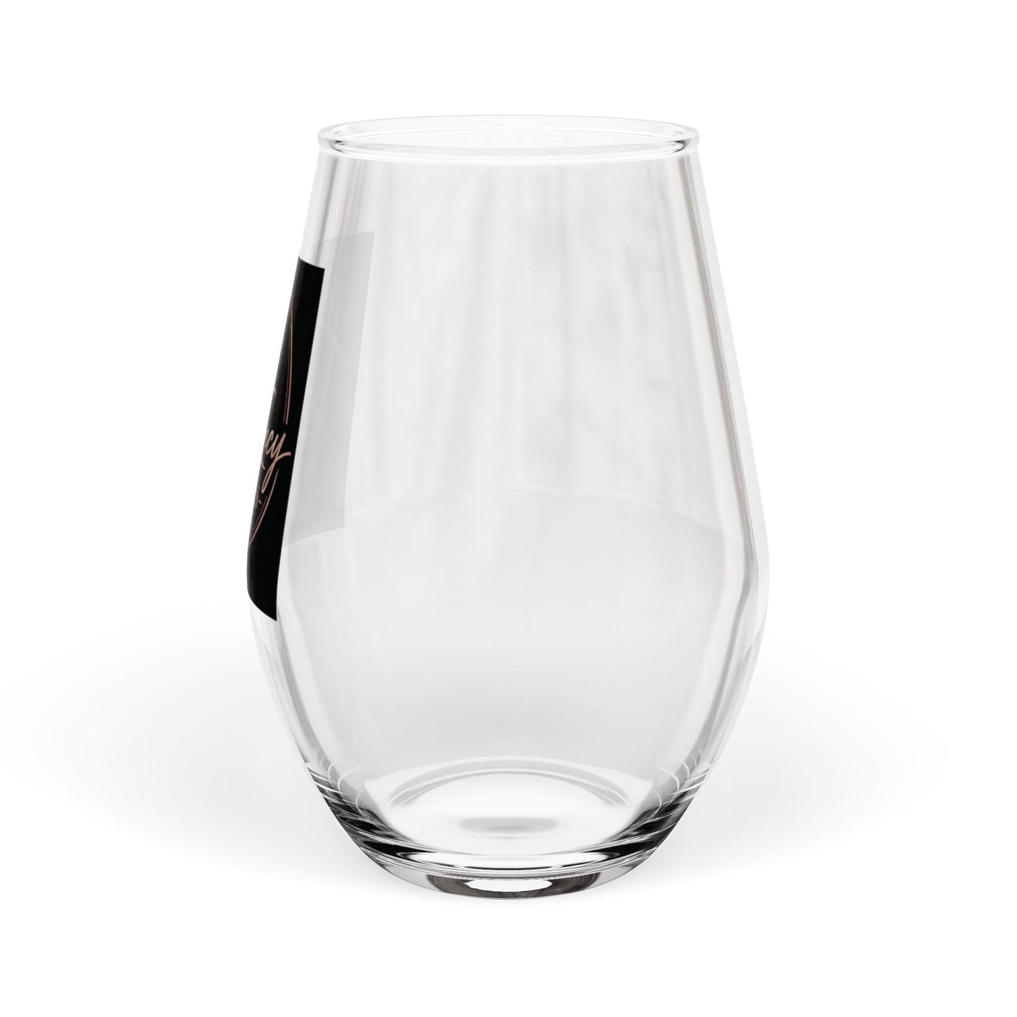 Stemless Wine Glass - 'B's Fancy Tiques' Logo 11.75oz